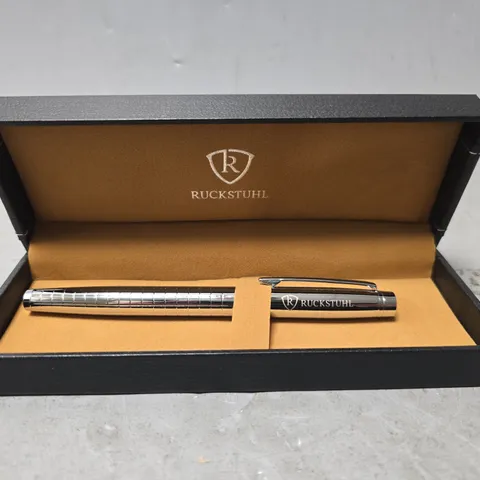 RUCKSTUHL STAINLESS STEEL LUXURY PEN IN GIFT BOX