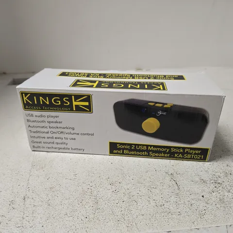 KINGSK SONIC 2 USB MEMORY STICK PLAYER & BLUETOOTH SPEAKER KA-SBTO21