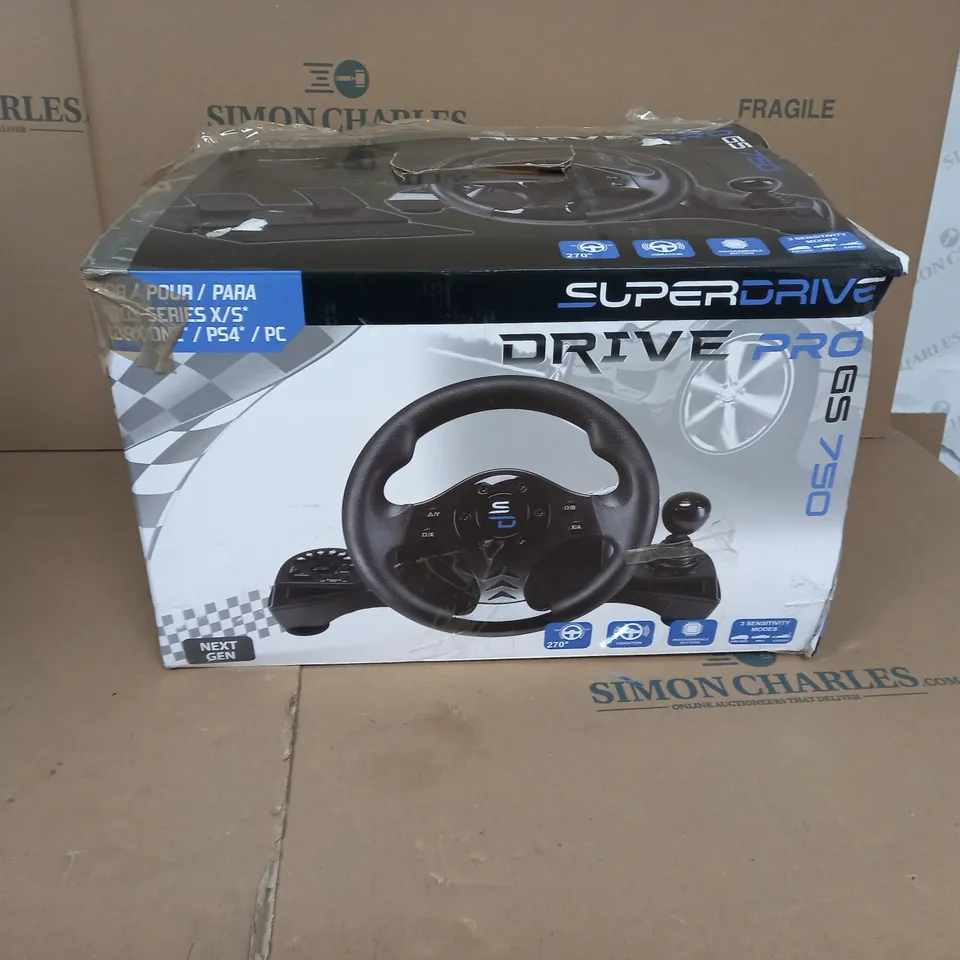 BOXED SUBSONIC SUPERDRIVE GS850-X RACING WHEEL