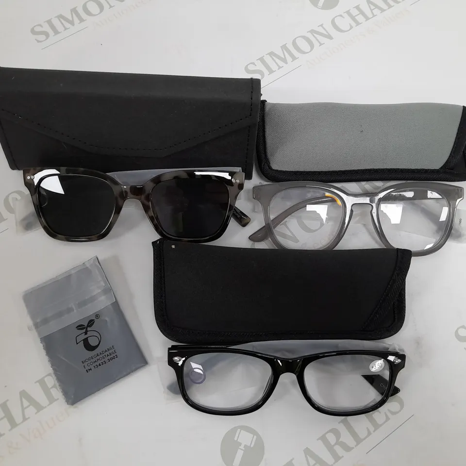 BOXED HUMMINGBIRD POLARISED SUNGLASSES & READER 3PC SET