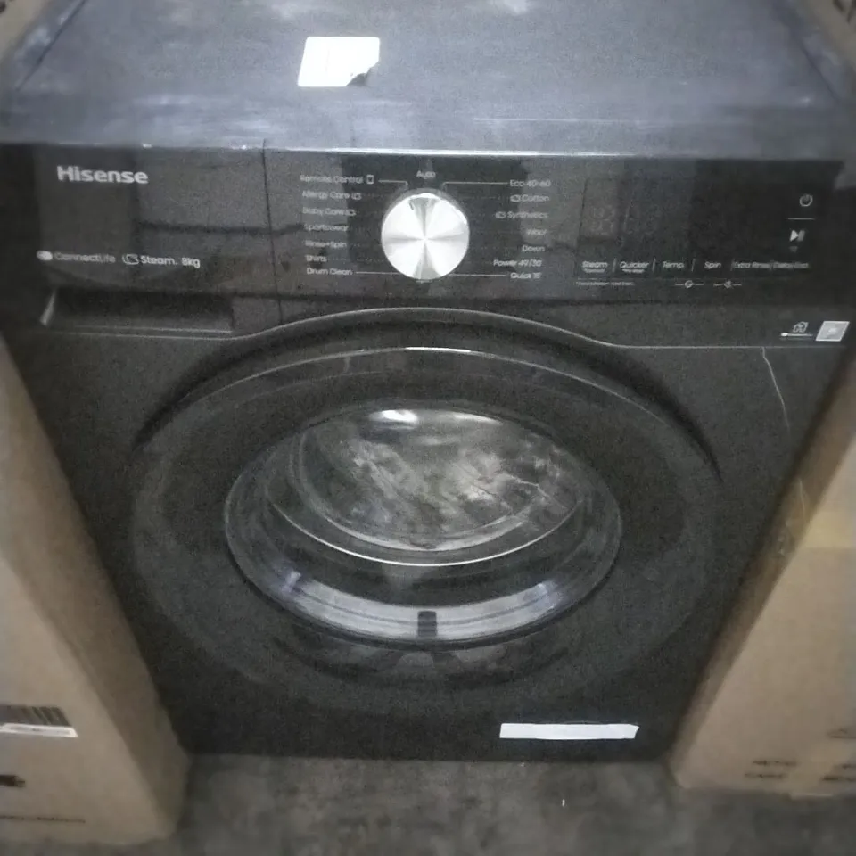 HISENSE
3S SERIES WF3S8043BB3 WIFI-ENABLED 8KG WASH, 1400 SPIN WASHING MACHINE - BLACK