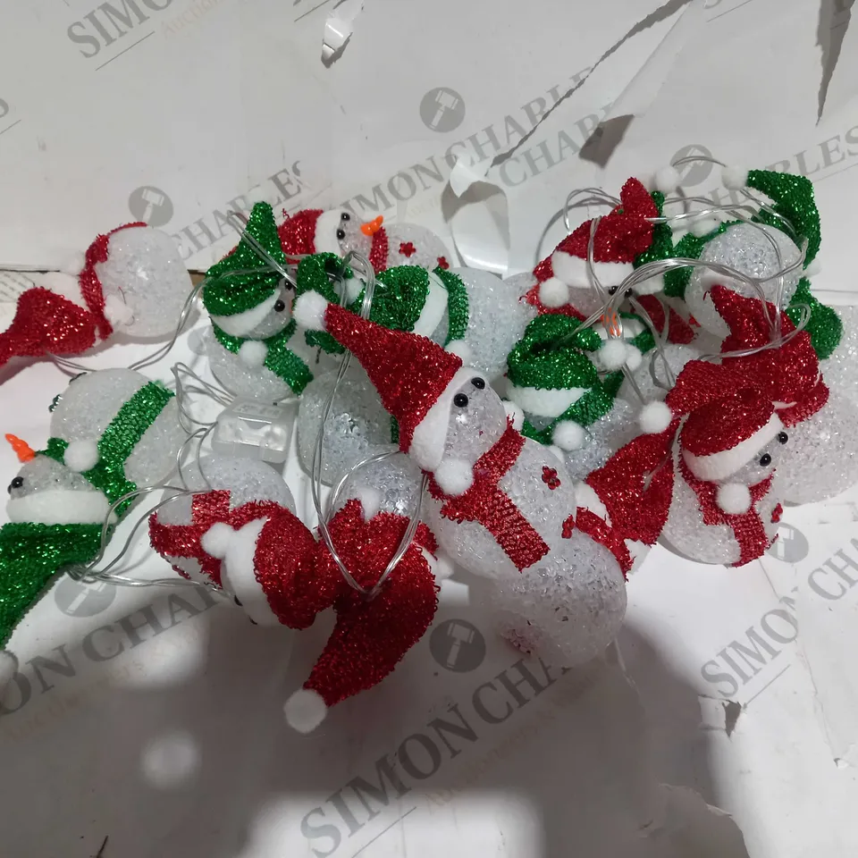 SET OF SNOWMAN LIGHTS