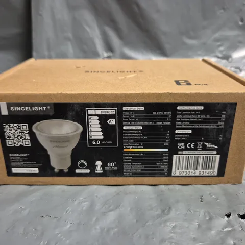 6 SINCELIGHT PAR16 LIGHT BULBS