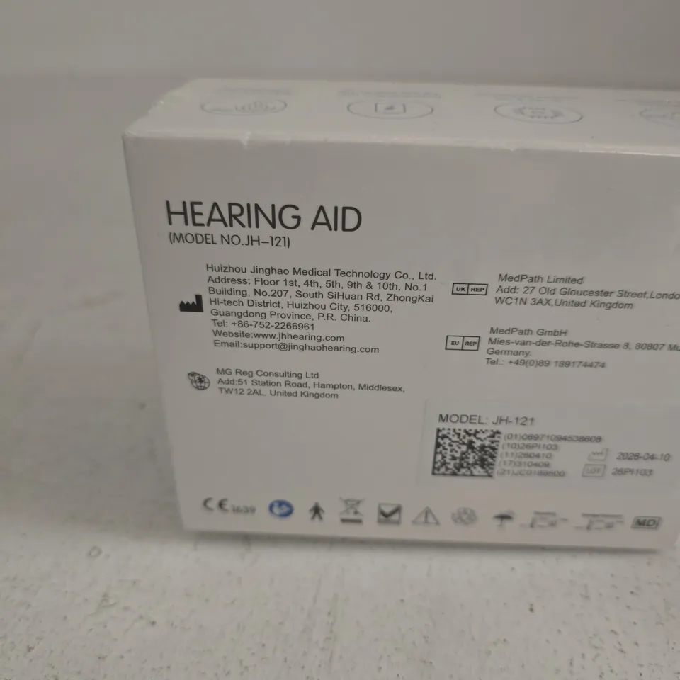 HEARWELL HEARING AIDS 4 CHANNELS MODEL NO: JH-121