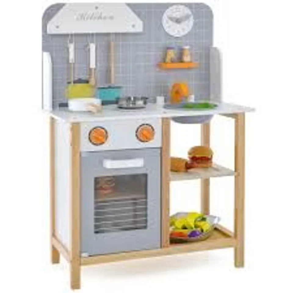 BOXED COSTWAY KIDS KITCHEN PLAYSET WITH COOKWARE ACCESSORIES