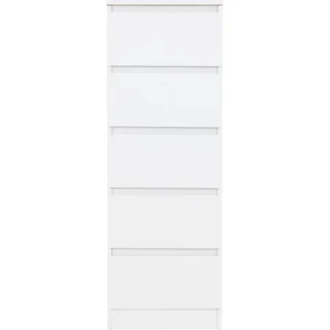BOXED 40CM W 5-DRAWER CHEST OF DRAWERS (1 BOX)