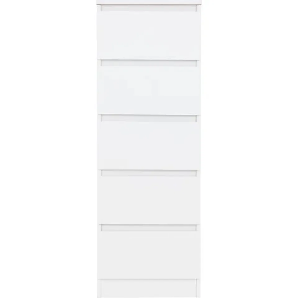 BOXED 40CM W 5-DRAWER CHEST OF DRAWERS (1 BOX)