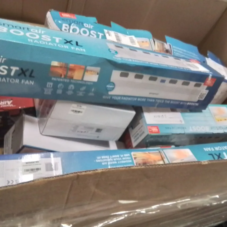 PALLET TO CONTAIN A LARGE QUANTITY OF HEATED ELECTRICAL PRODUCTS TO INCLUDE;HEATED SHAWL,RADIATOR FAN BOOST,SMART AIR GLOW HEAT FAN HEATER