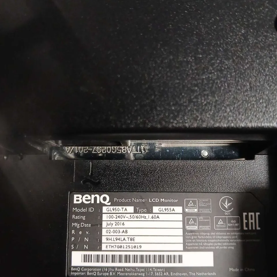 BENQ LCD MONITOR GL950-TA (GL955A) – DESKTOP DISPLAY.