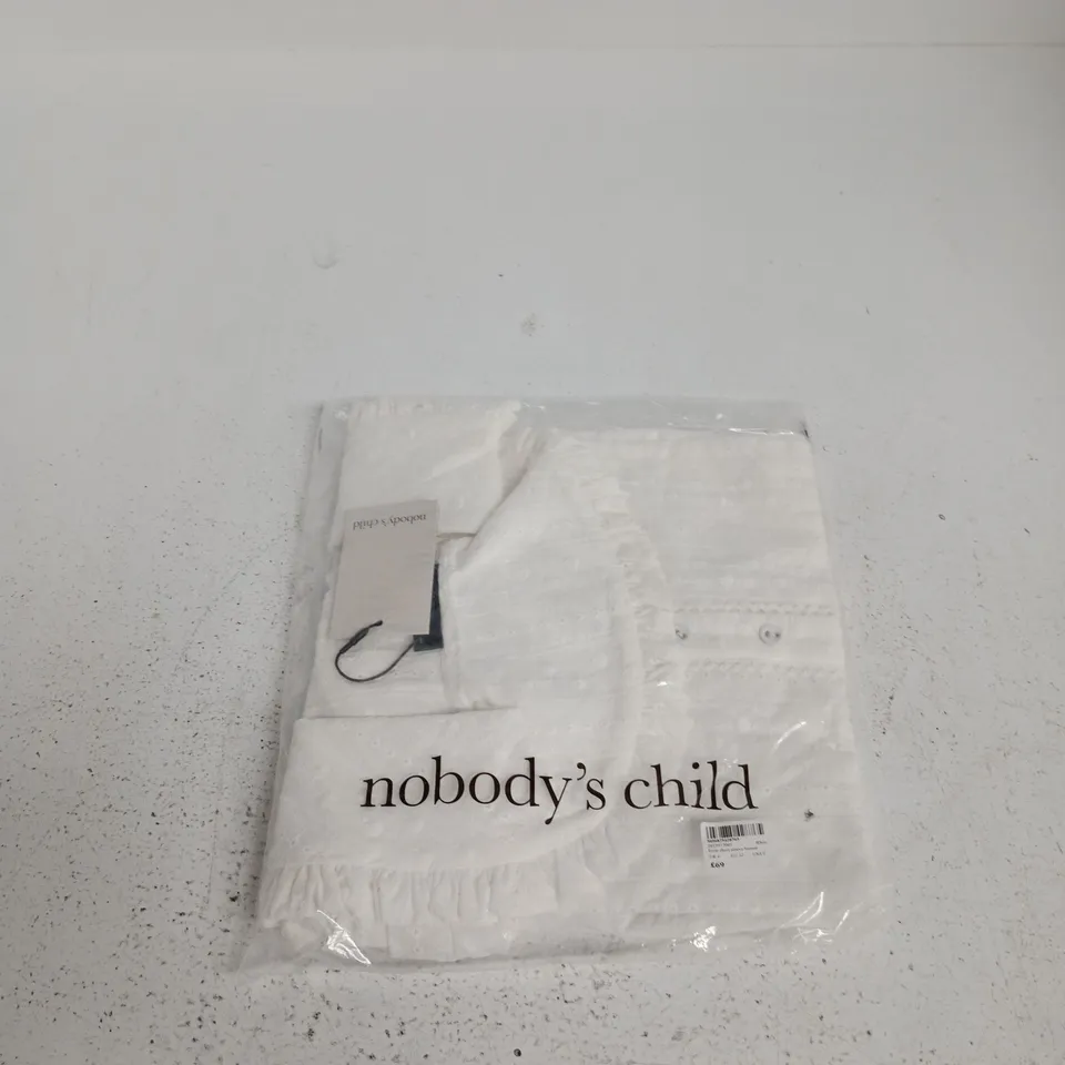 NOBODY'S CHILD SHORT SLEEVE BLOUSE – UK 4 (EU 32, US 0)