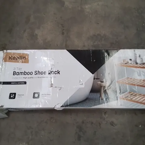 KEPLIN - 3 TIRE BAMBOO SHOE RACK