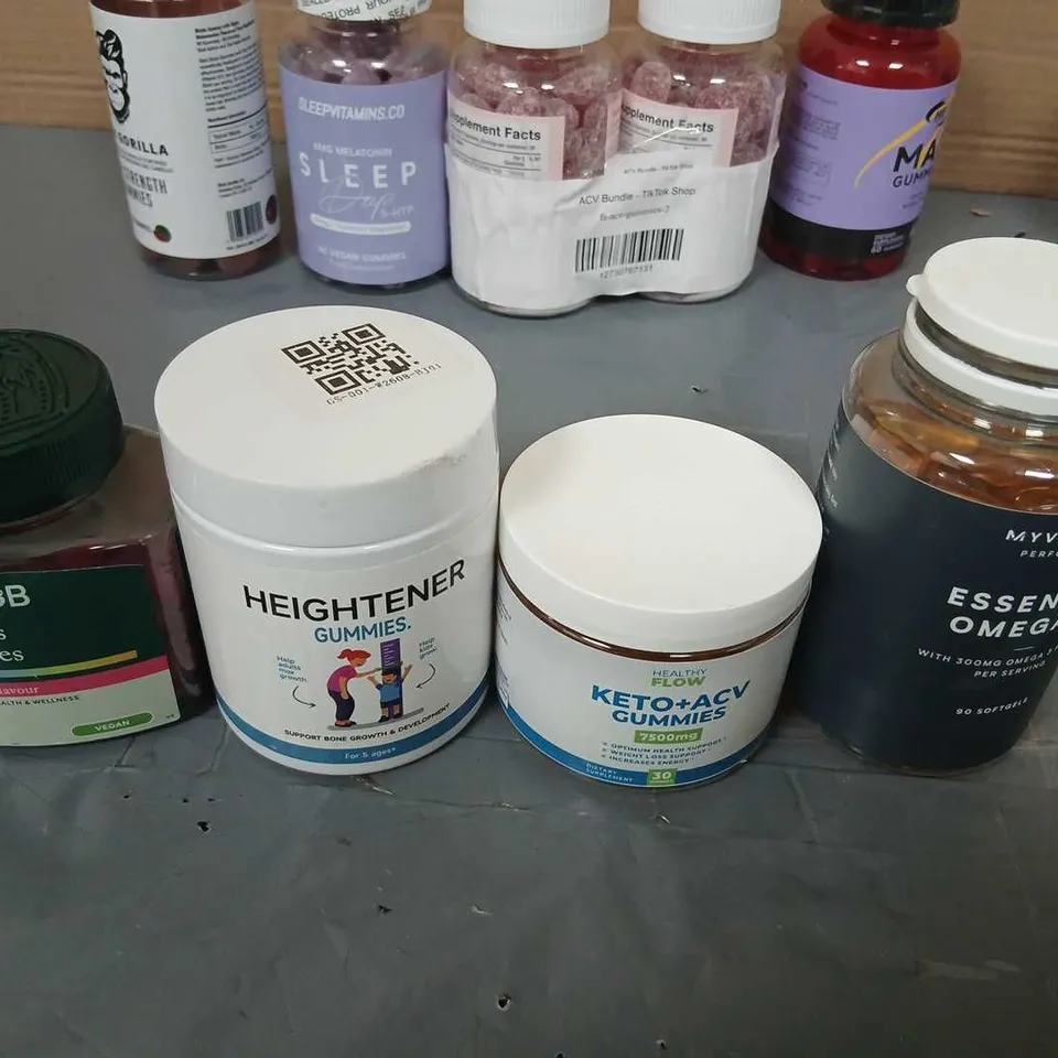 APPROXIMATELY 14 ASSORTED VITAMIN GUMMIES & DIETARY SUPPLEMENTS – MIXED BRANDS