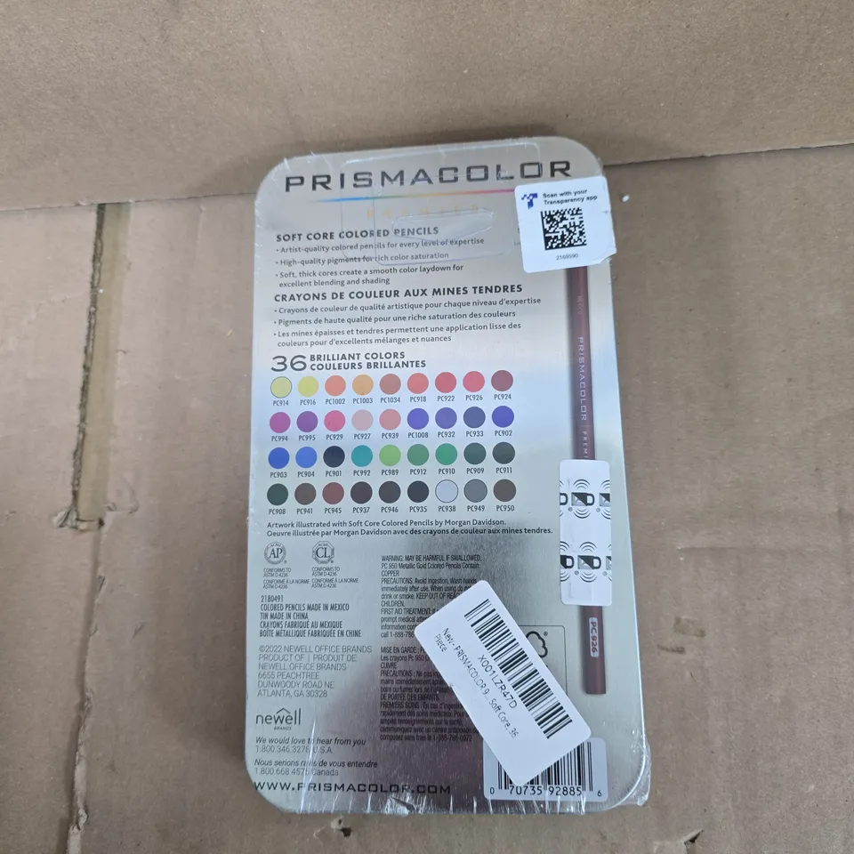 PRISMACOLOR PREMIER SOFT CORE COLOURED PENCIL SETS 36PCS