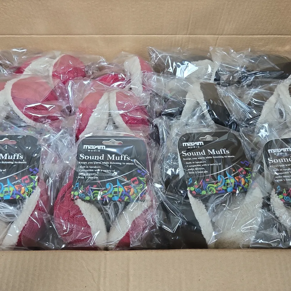 16 X MAXIM AUDIO CHILDRENS SOUND MUFFS WITH BUILT-IN SPEAKERS 