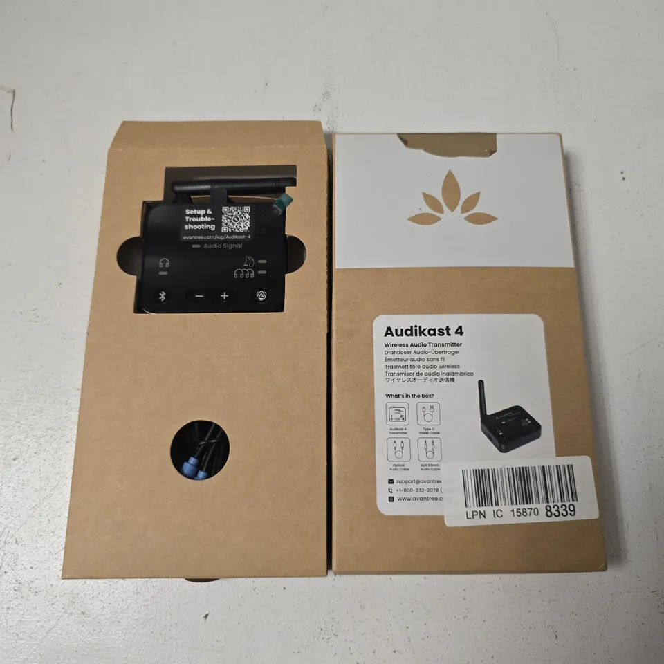 AVANTREE AUDIKAST 4 WIRELESS AUDIO TRANSMITTER