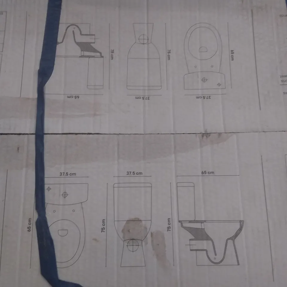 BOXED WINAM RIMLESS CLOSE COUPLED TOILET 