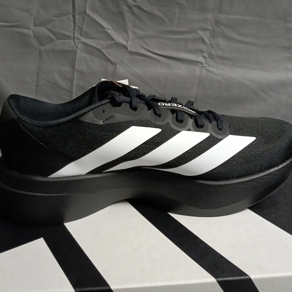 ADIDAS ADIZERO EVO SL M MEN'S RUNNING SHOES – BLACK/WHITE, UK 8