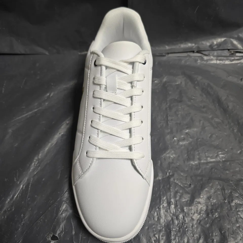 LUKE 1977 WHITE BERTO LOW TRAINER – UK 8