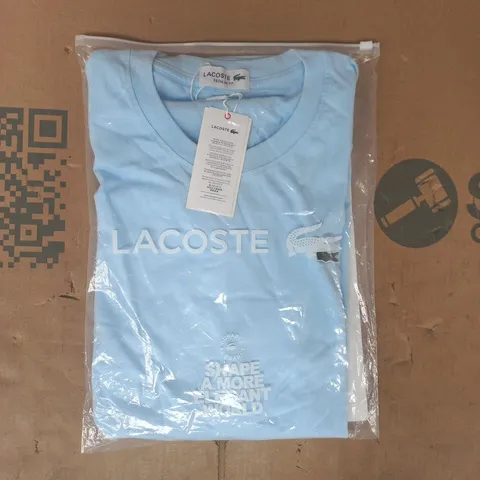 BAGGED LACOSTE REGULAR FIT SHORT SLEEVE CREW NECK T-SHIRT IN BLUE SIZE 3XL