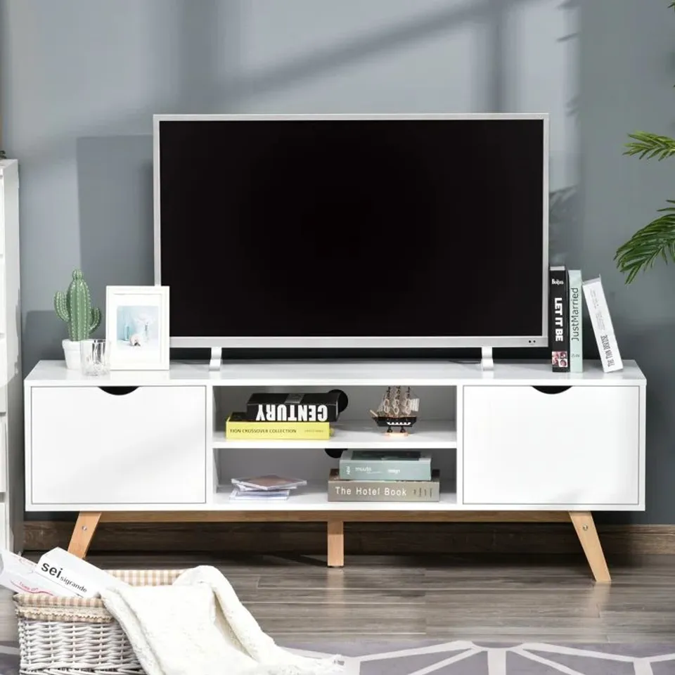 BOXED AHUMADA TV STAND FOR TV'S UP TO 65" (1 BOX)