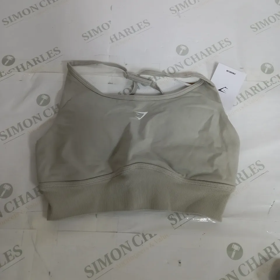 GYMSHARK SWEAT SEAMLESS LONGLINE SPORTS BRA - M