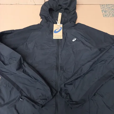 ASICS ROAD PACKABLE JACKET – BLACK, MEN'S - SIZE M