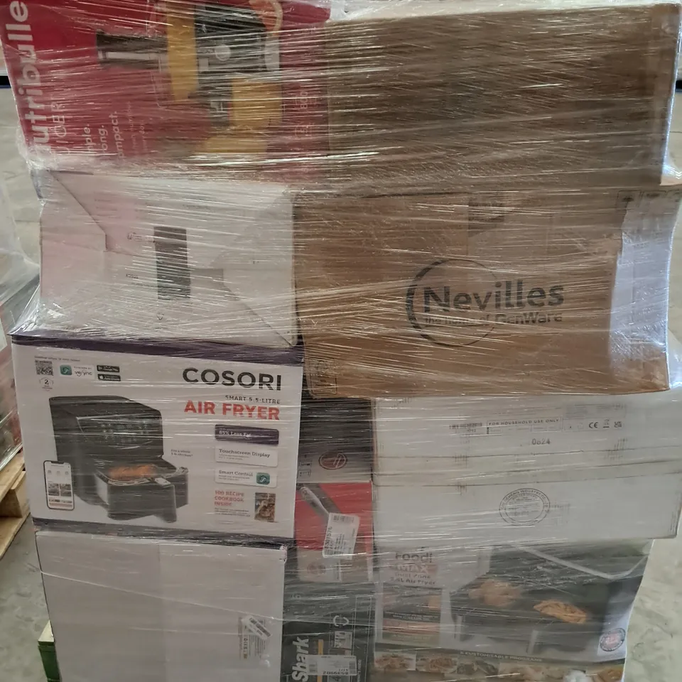 PALLET OF APPROXIMATELY 23 UNPROCESSED RAW RETURN HOUSEHOLD AND ELECTRICAL GOODS TO INCLUDE;