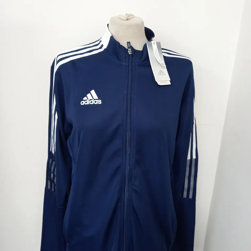 ADIDAS ZIPPED LOGO JACKET SIZE M