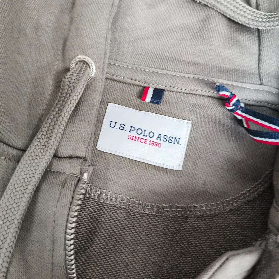 U.S. POLO ASSN. ZIP HOODIE IN MULLED BASIL - MEDIUM