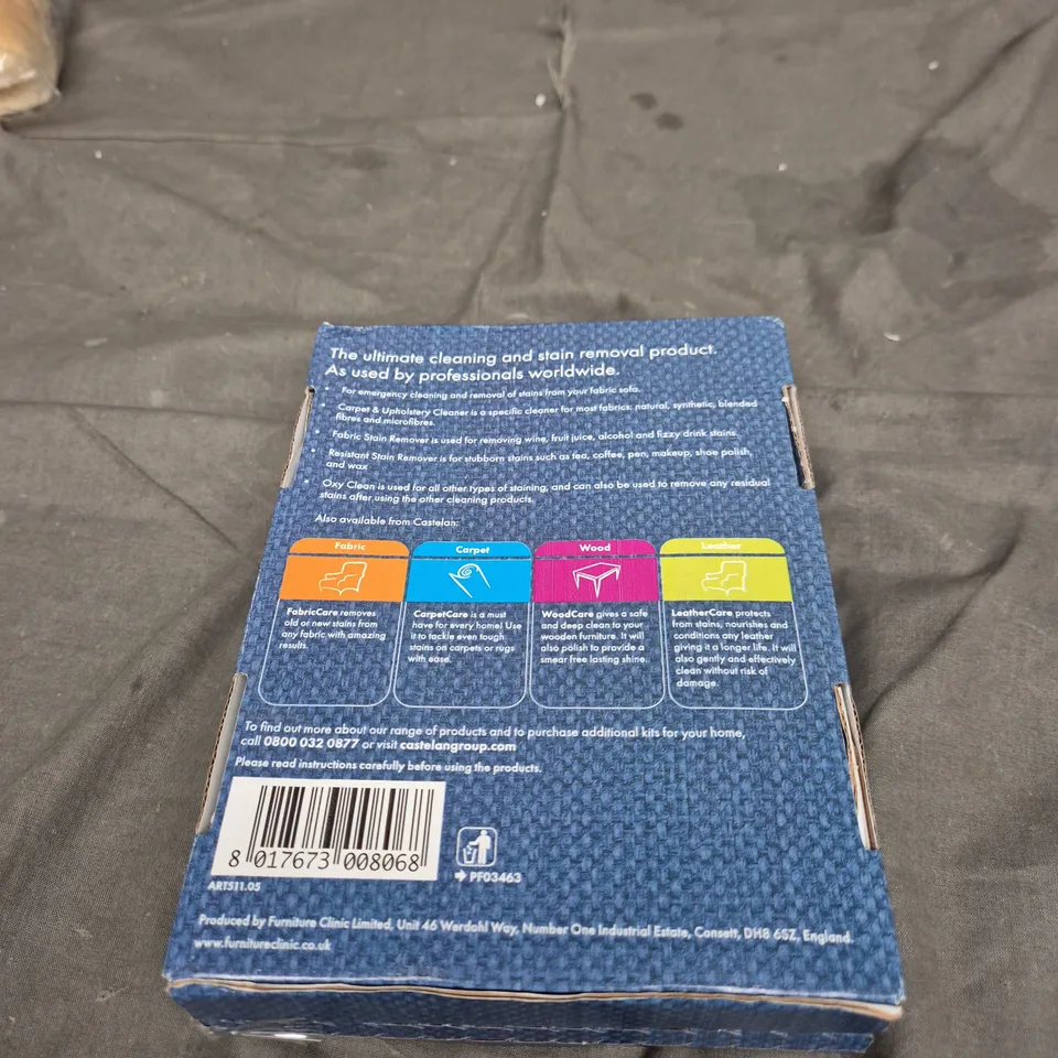 FABRIC CARE KIT BY FURNITURE CLINIC – FABRIC STAIN REMOVER (BOXED)