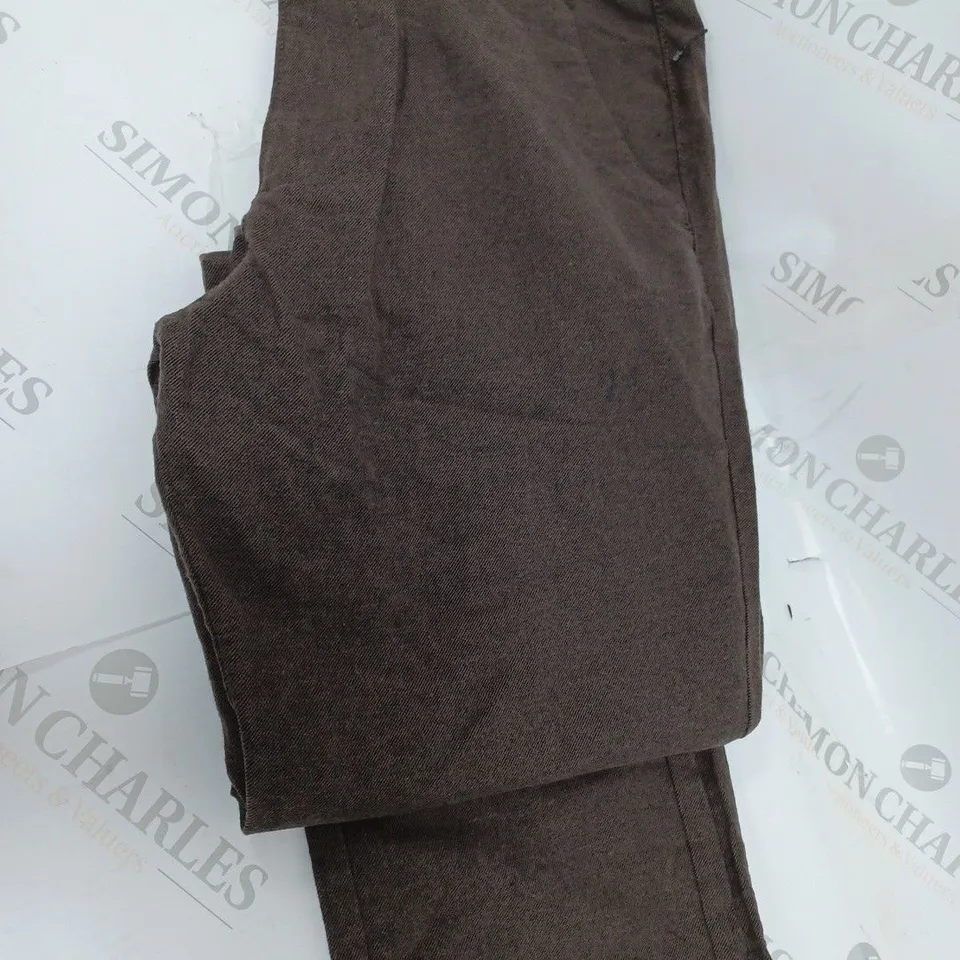 JACK & JONES JJMILO DEK TROUSERS, SEAL BROWN - SIZE 32 / "34