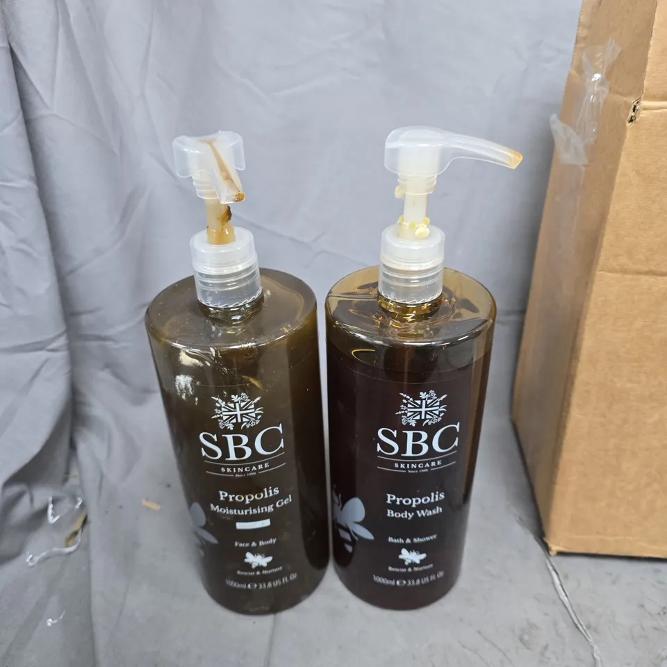 SBC SKINCARE PROPOLIS MOISTURISING GEL & PROPOLIS BODY WASH – SET OF 2, 1000ML EACH