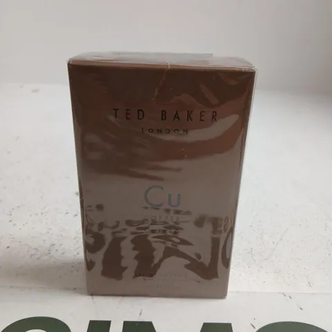 BOXED AND SEALED TED BAKER LONDON CU COPPER CURVE EAU DE TOILETTE 100ML