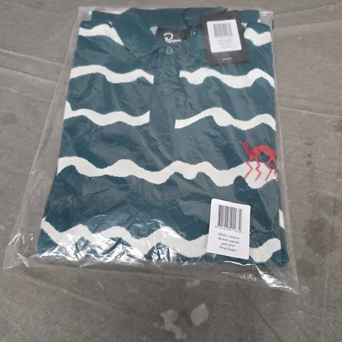 PARRA POLO SHIRT IN PINE GREEN SIZE MEDIUM 