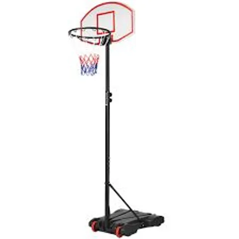 BOXED COSTWAY PORTABLE BASKETBALL HOOP WITH WHEELS AND BACKBOARD