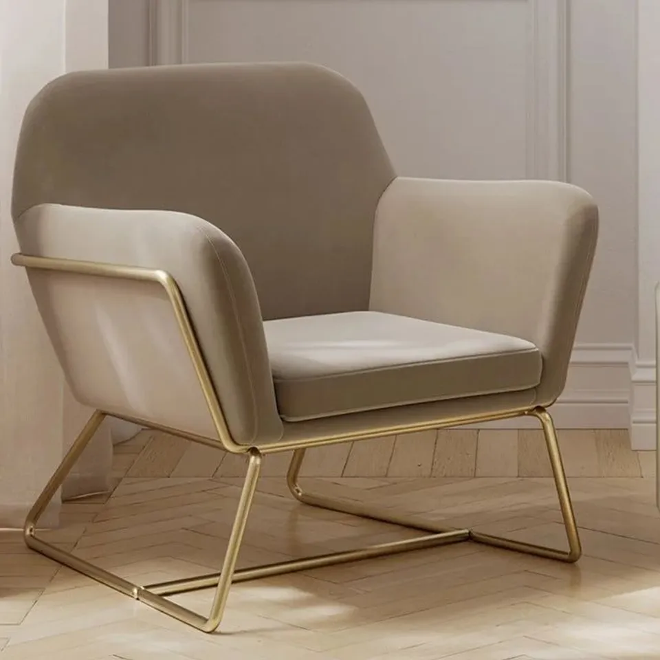 BOXED LPD HOME CHARLES ARMCHAIR - BEIGE (1 BOX)