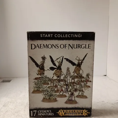 WARHAMMER AGE OF SIGMAR: DAEMONS OF NURGLE BOXED SET (17 CITADEL MINIATURES)