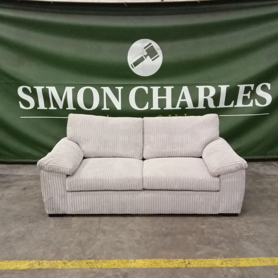 AMALFI STANDARD BACK FABRIC SOFA BED - CREAM RRP £699