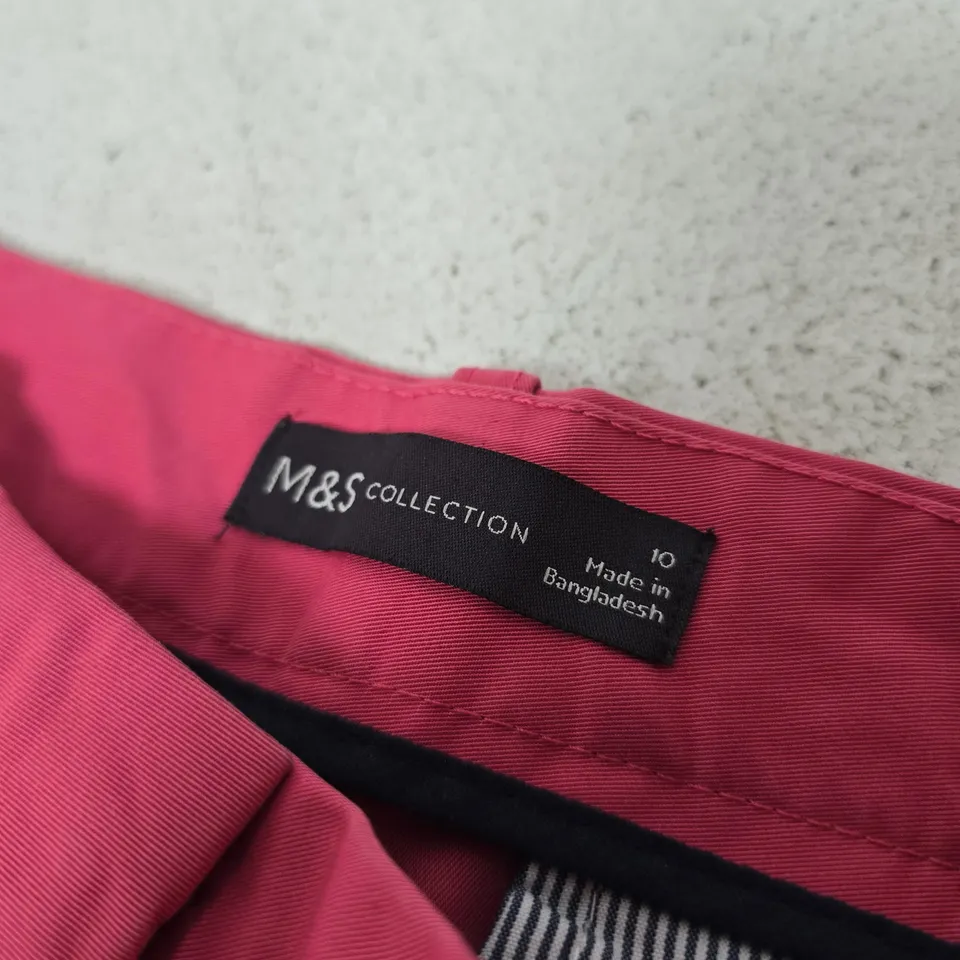 M&S COLLECTION WOMEN'S PINK TROUSERS – UK 10