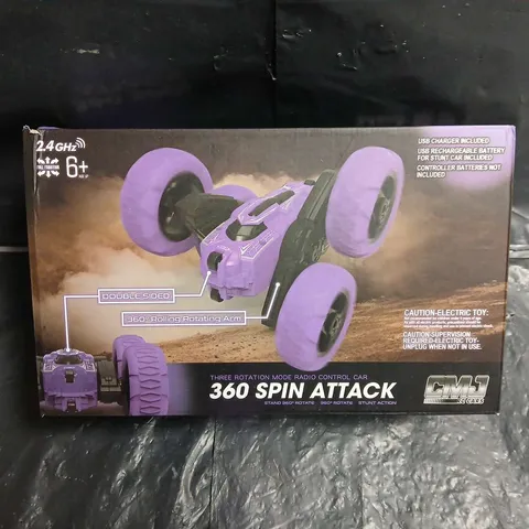 360 SPIN ATTACK RC CAR – PURPLE, BOXED