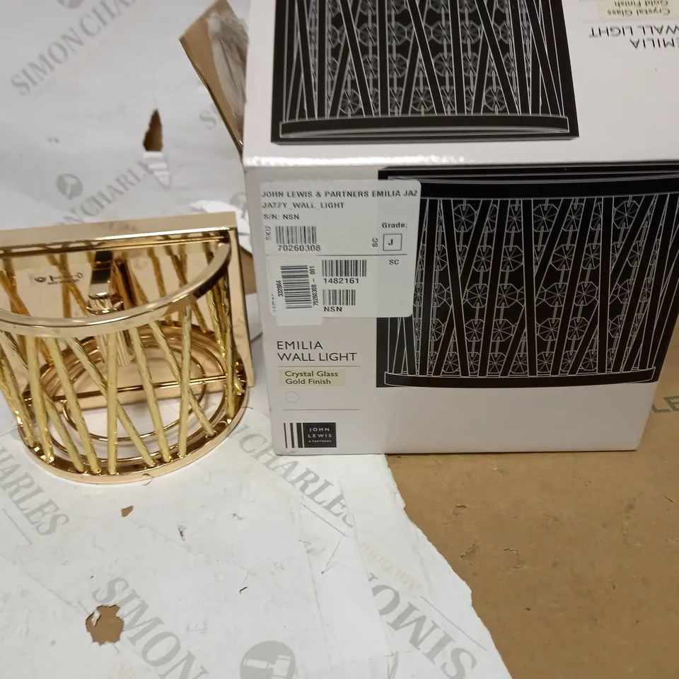 JOHN LEWIS EMILIA WALL LIGHT 