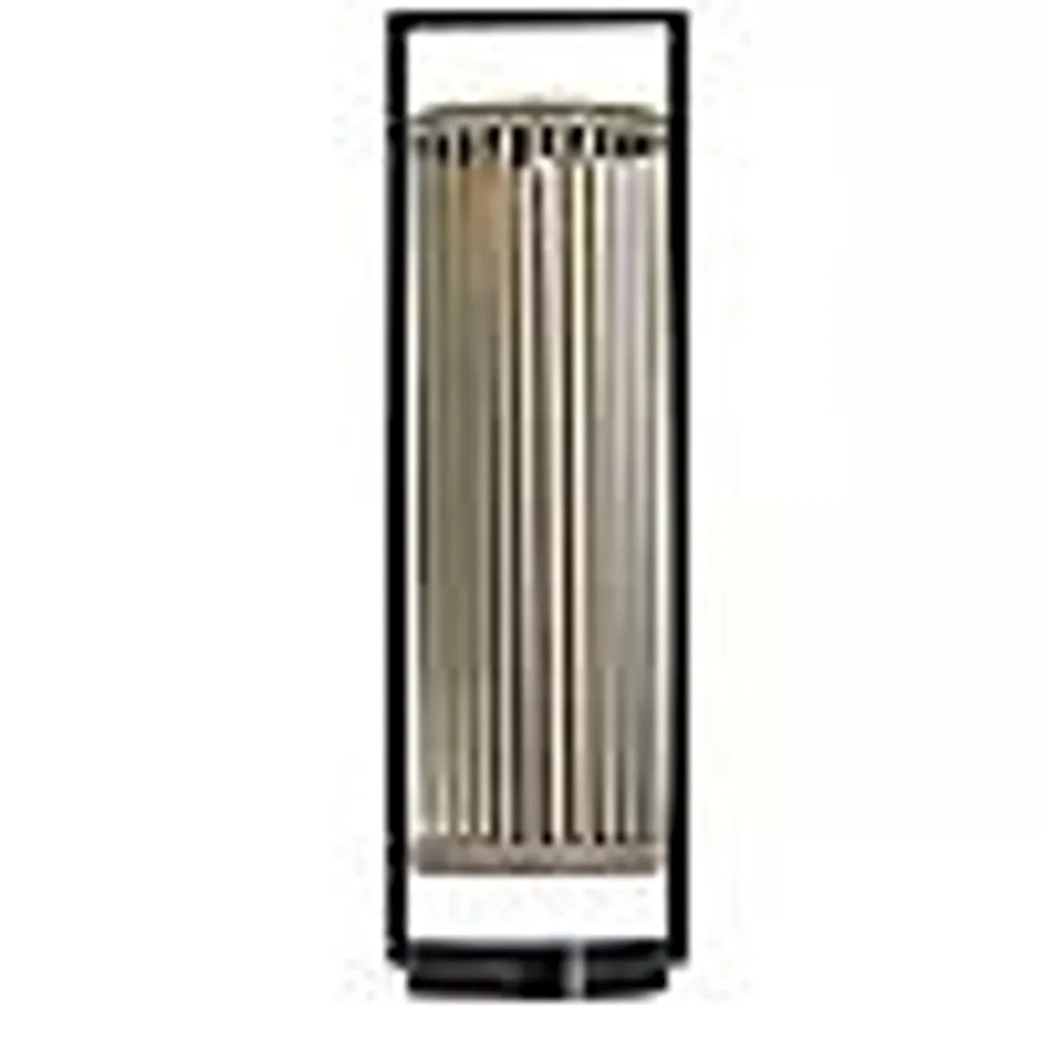 ABODE SOLAR CYLINDRICAL METAL LANTERN 50CM