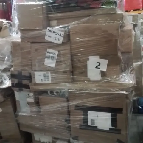 PALLET OF ASSORTED HOUSEHOLD GOODS AND PRODUCTS TO INCLUDE;HOOVER,SAW BLADE,CORDLESS DRILL