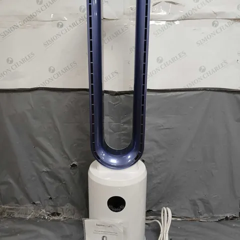 BOXED HOMESMART PURE AIR BLADELESS TOWER FAN IN WHITE/BLUE