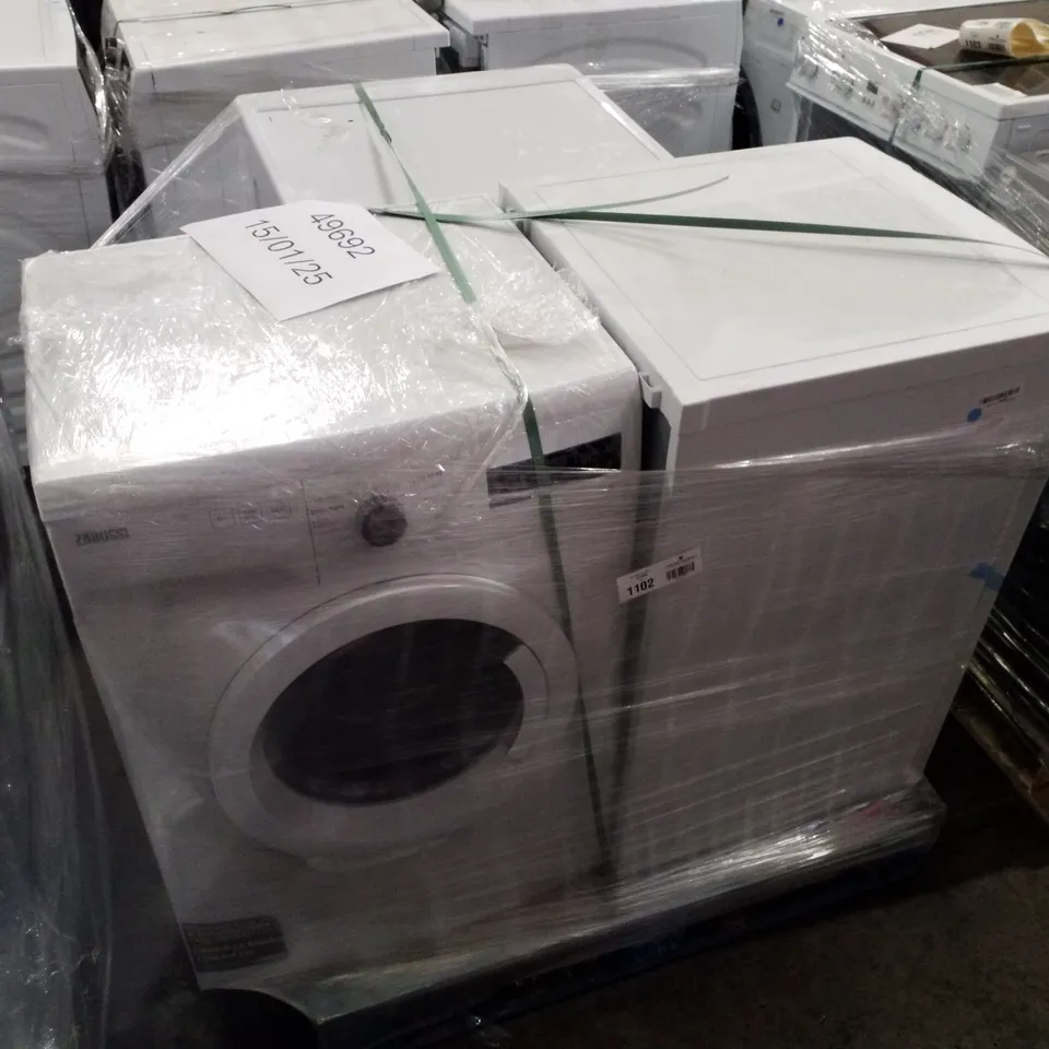 PALLET OF APPROXIMATELY 3 UNPROCESSED RAW RETURN WHITE GOODS TO INCLUDE