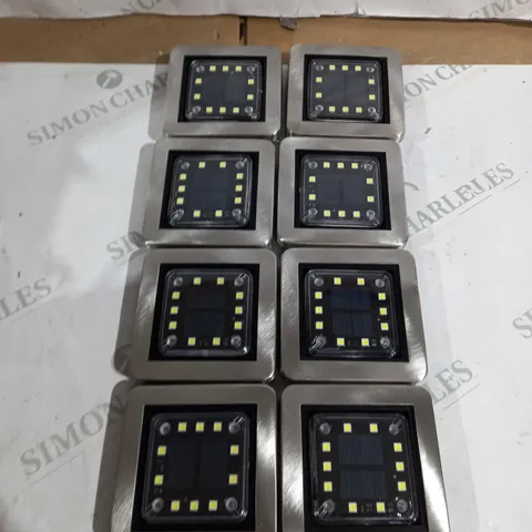 BELL AND HOWELL SET OF 8 SQUARE SWIVEL DISK LIGHTS