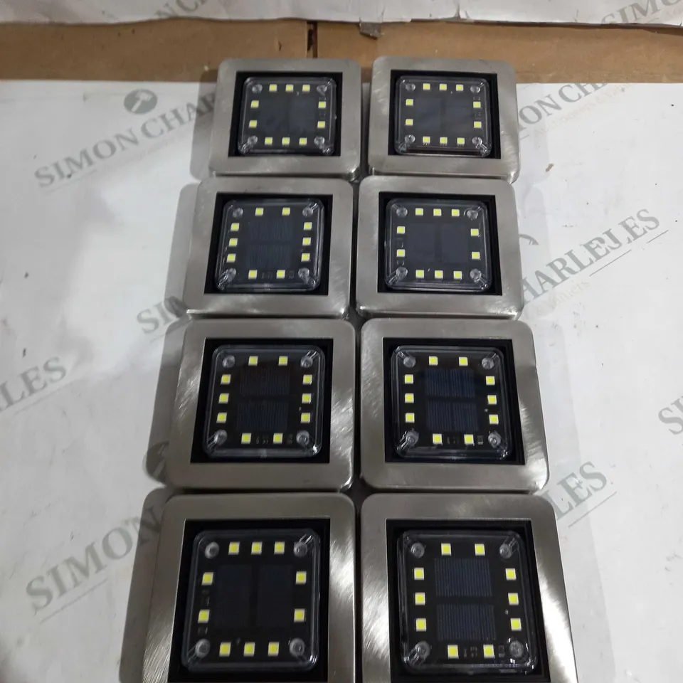 BELL AND HOWELL SET OF 8 SQUARE SWIVEL DISK LIGHTS