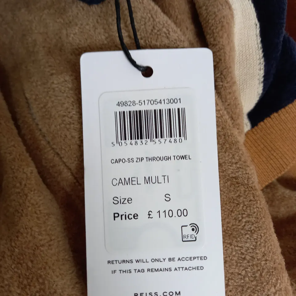 REISS ZIP THROUGH SHIRT SIZE S