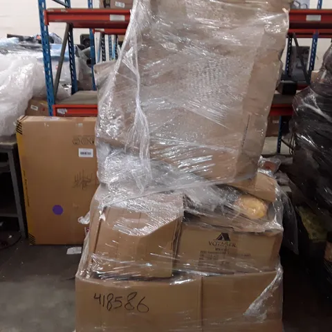 PALLET OF ASSORTED HOUSEHOLD GOODS AND PRODUCTS TO INCLUDES;YOGA FOAM ROLLER,TUMBLING MATT,YOGA MATT