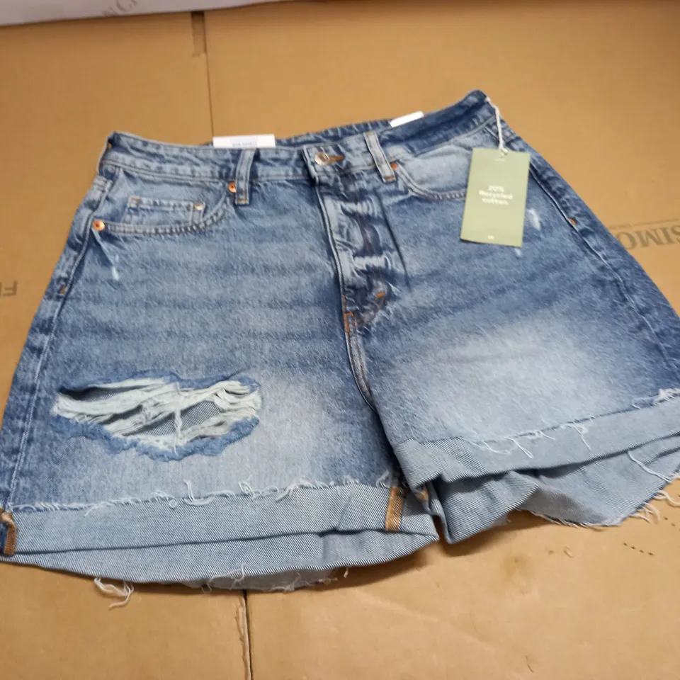&DENIM LOOSE FIT MOM SHORTS - UK 12